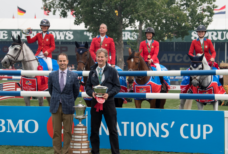 winning Spruce Meadows Nations cup